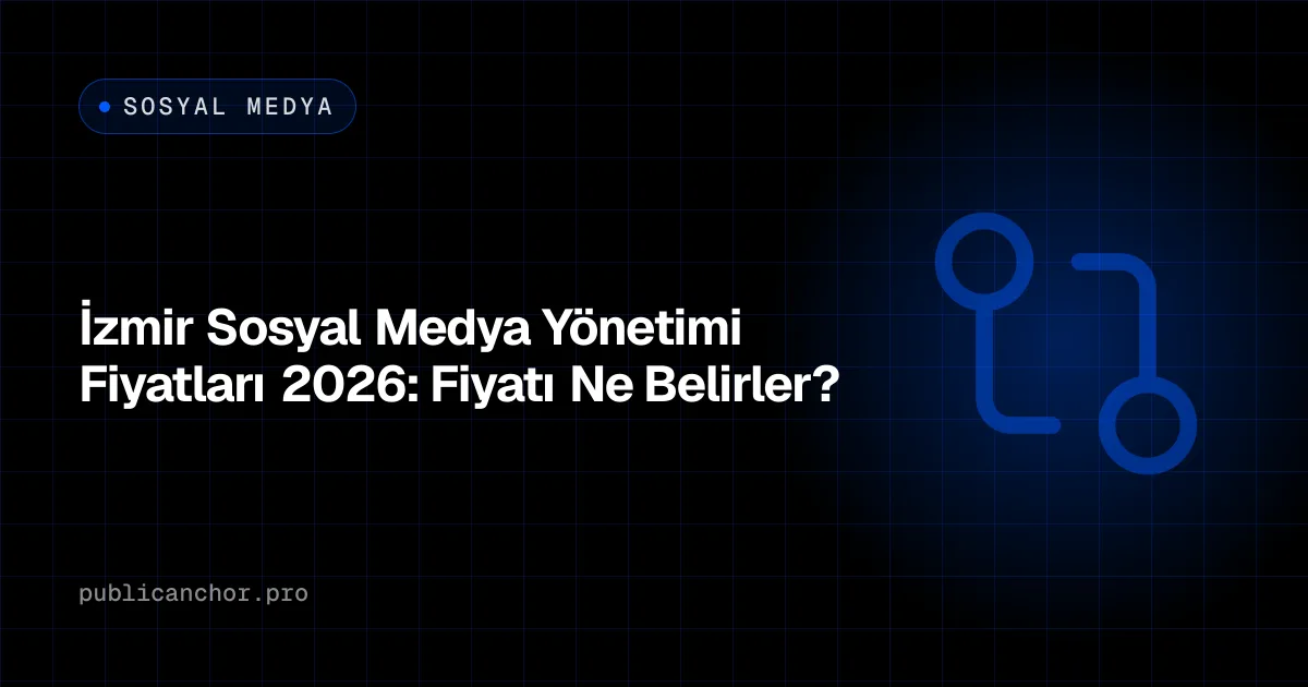 İzmir'de sosyal medya yönetimi seçeneklerinin karşılaştırılmasını simgeleyen kapak görseli